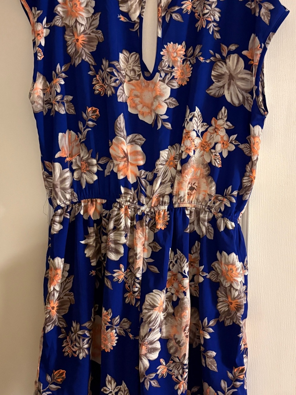 C/MEO Collective Blue Floral Jumpsuit w/ Peach Accents, from Nordstrom, $150+